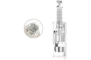 NIRU 10 pcs Micro Agujas para Dermapen Agujas de repuesto puntas cartucho Slot tornillo Regular para coche Derma Electric microneedling pen 24 pin, estilo de hebilla