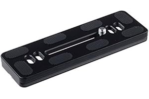 Harwerrel 120mm Schnellwechselplatte Kompatibel mit Arca-Swiss Standard für DSLR SLR Kamera Stativ Kugelkopf