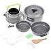 Produktbild Lixada Aluminiumoxid Outdoor Camping Pot Set Picknick Kaffeekocher Set für 2-3 Personen