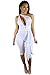 Produktbild Weiß Umreifungsband Ärmellos Öffnen Sie vorne Overall Clubkleidung Größe 38-40