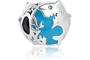 JCALEYDO Abalorio Plata de Ley 925 Compatible con Pulsera Pandora