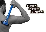 ● DISEÑO ERGONÓMICO LIGERO: aféitese sin dolor y con el alcance extensible que necesita para afeitar aquellas áreas difíciles de alcanzar. No se requiere crema de afeitar ni pilas como otras máquinas de afeitar para hombres
