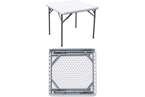 WEBMARKETPOINT Tavolo Catering Quadrato 87X87X74Cm Pieghevole In Polietilene Hdpe