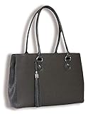 Laptop Tote Bag KONZIPIERT VON EINER DAME - Die Jennifer Notebook-Schultertasche ist elegant, modisch und professionell - 3 Reißverschlussfächer - tragbar als wunderschöne Henkeltasche - Damentasche - Umhängetasche oder als Business- oder Aktentasche - 2 gepolsterte Bereiche - einer für ein 13 Zoll Notebook, Laptop oder Ultrabook - einen für ein Tablet, iPad, Kindle oder eReader- großartige Handtaschenform - perfekt geeignet als Reise Tote Bag - MODISCH, ELEGANT UND FUNKTIONELL