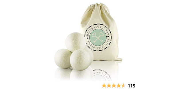 Blissany Trocknerballe 4er 6er Set Der Schonende Weischspuler Aus 100 Neuseelandischer Schafswolle Amazon De Kuche Haushalt Wohnen