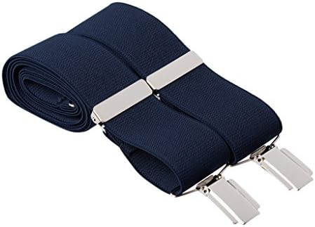 Gents ShopMens Trouser Braces Plain 35mm Strong Clips Standard - 4XL Extra Long Size