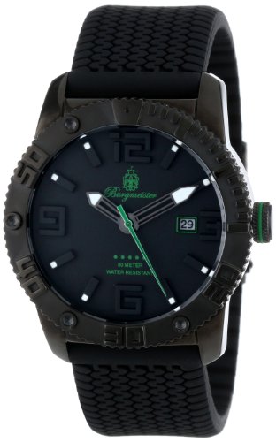 Burgmeister Herren-Armbanduhr XL Black Analog Quarz Silikon BM522-622C Burgmeister Herren-Armbanduhr XL Black Analog Quarz Silikon BM522-622C