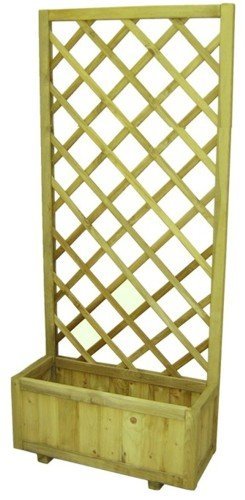 Preisvergleich Produktbild Panel Celosia Madera con jardinera 75x30x180 cm.