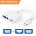Produktbild Lightning zu HDMI Adapterkabel 6.6FT, 1080P HDMI Video AV-Kabelanschlusskonvertierung Gleicher Bildschirm Gerät HDTV Adapter für iPhone 8/7/6/5 Serie, Pad Air / Mini / Pro, Pod Touch 5. Generation (Weiß)