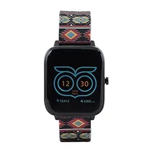 Chumbak Squad 2.0 Smartwatch - 1.7 inch SpO2, with 24*7 Health Tracking with Blood Oxygen, Fitness, Sports & Sleep Tracking for Women, Aztec Marvel