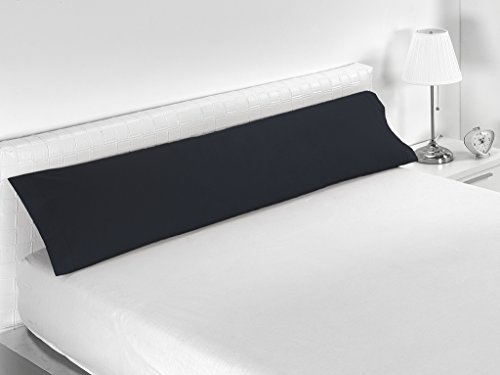 SABANALIA - Funda de Almohada Combina tamaños, Cama 90, Negro
