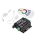 Produktbild Ton Audio LED RGB RF Musik Controller Touch Fernbedienung 2 Kanal 12/24 V 18A (Farbe: Weiß)