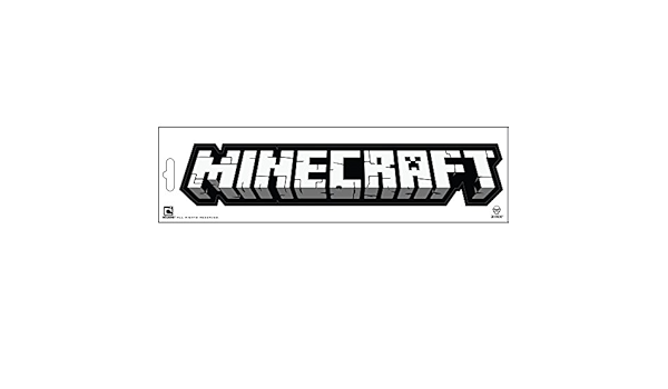 Buy Minecraft Logo Sticker Online At Low Prices In India Amazon In