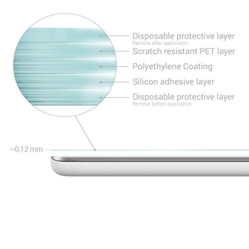 2x kwmobile Folie matt für Huawei MediaPad T2 10.0 Pro Displayschutzfolie – Schutzfolie Anti-Fingerabdruck Displayschutz Displayfolie entspiegelt - 3