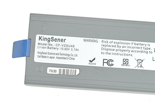 KingSener CF-VZSU48 Laptop-Akku Für Panasonic Toughbook CF-19, CF19, CF-VZSU28, CF-VZSU48U, CF-VZSU50,6 Zellen, 10,65V, 58W/h - 4