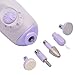 inkint Electric Manicure and Pedicure Beauty Nail Art Care File Polish Drill Tool Set with 5 Bits