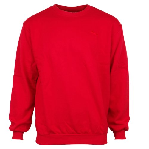 Mens Puma Retro Crew Neck Cotton Sweater Jumper Vintage Top With Cat logo M