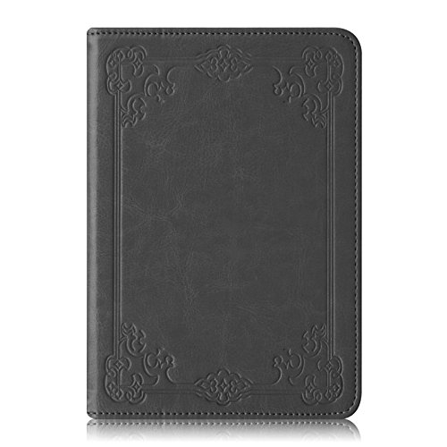 Fintie Kindle Paperwhite Hülle - Folio Case Kunstleder Schutzhülle Tasche mit auto Sleep / Wake für den neuen Kindle Paperwhite 2015 (mit 300 ppi-Display, 6 Zoll, und integrierter Beleuchtung) und alle Modelle von 2012, 2013, 2014 - Vintage Grau