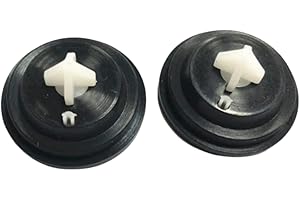 NIKAWA 2 x Inlet Float Valve Diaphragm Washer - Spare Rubber Ball Valve WASHERS - Replacement Diaphragm Washer - FITS for All SIAMP Inlet VALVES Black