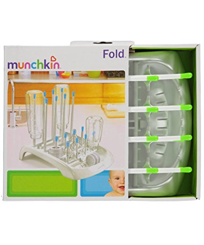 Munchkin Fold Bottle Drying Rack - lime, one size