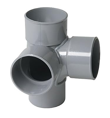 Nicoll culotte double pvc - mâle / femelle - 87 degrés30 - equerre - diamètre 100 mm - nicoll at18