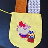 Haseohrentasche, Stoffosterkorb, Osterkörbchen