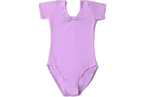 ROYAL SMEELA Body Ginnastica Artistica Bambina Ginnastica Leotards Balletto Body Danza Classica Manica Corta Balletto Leotard body da danza Ragazze Rosa Nero da 3 a 11 Anni body per danza classica