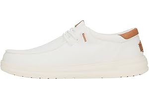 HEYDUDE - Paul Canvas - Scarpe Uomo Slip-On - Mocassini, White, 43