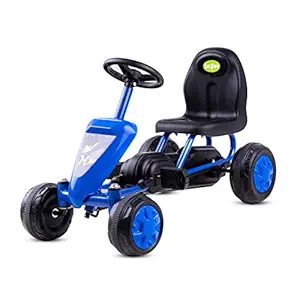 Baybee Kids Mini Cruiser Pedal Go Kart Racing Ride-On Car for Baby with Curved Seat Tricycle for Kids | Kids Trike, Baby Cycle, Kids Tricycle, Toy Car for Boys & Girls Age 12 Month - 24 Months- Blue