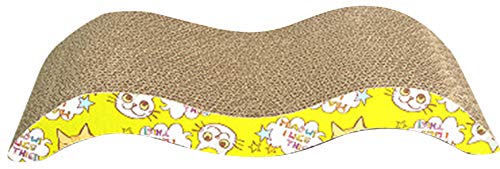 Preisvergleich Produktbild Sodhue Katzenspielzeug Kratzmöbel Kratzmatte mit Katzenminze M-Kratzbretter Kratzbrett aus Wellpappe handgefertigt Ideal Beschäftigung Toys für Haustier Pet Doppelseitig