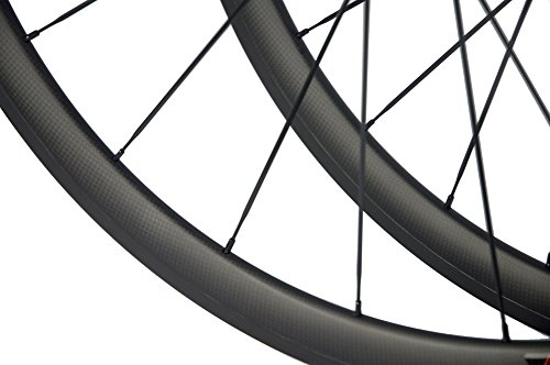 WINDBREAK BIKE 38mm Carbon Road Wheelset 23mm Width Clincher Wheel with Basalt Braking Surface - 7