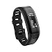 Produktbild samLIKE Neue Ersatz Soft Silikon Armband Armband WristBand Für Garmin Vivosmart HR (schwarz)