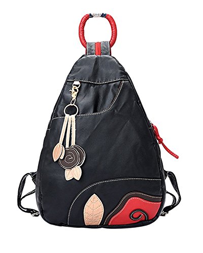 Preisvergleich Produktbild Honeymall Polyester Damen rucksacke College CityRucksack DayPack freie Farbwahl,Schwarz