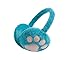 Cute Claw Kids Earmuff Durable Winter Baby Earflap Keep Warm with Plush Blue
