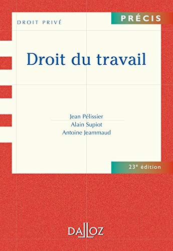 Télécharger Droit du travail - 23e éd. Francais PDF