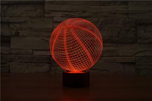 3D colorful touch LED visual light Basketball Led Creative Lights USB Small Night Light Children's toys Home Furnishings Gift Gifts
