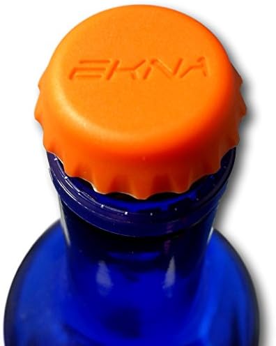 Ekna Beer Savers reusable silicone crown caps in assorted colours, prevent the loss of carbonic acid and the ingress of animals, pack of 12