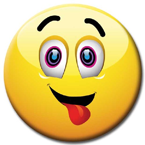 Smileys – Kühlschrankmagnete – Gute Laune Magnete 6er-Set Ø 5 cm – Emoticons Magnete Emojis für Magnettafel Whiteboard Memotafel - 8