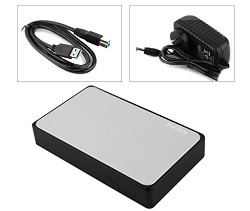 UASP Mode Festplattengehäuse, Spinido® USB 3.0 & 2.0 Aluminium Externes Festplatten Gehäuse Optimiert für 3.5″ SATA III HDD mit USB 3.0 Kabel, Tool-free ( werkzeuglose Installation ) Kompatibel mit Windows 98SE / ME / 2000 / XP /Vista / 7 / 8, Mac OS 9.0 usw. ( Silber ) - 9