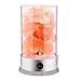 Produktbild KZKR Salz Lampe Salzkristalllampe 12V Salzleuchte Nachttischlampe Natürliche Kristall Warmweiß 2xGlühbirnen für die Luftreinigung Verbesserung H028