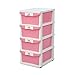 @home by Nilkamal Chest of Drawers (Pink) RS.2128.00