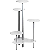 KESPER Blumenständer 17278 mit Böden aus weiß lackierter Spanplatte/Blumenregal/Etagenregal