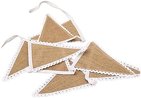 Ibex Party Bunting Hessian Lace 3 Metre