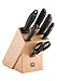 Produktbild TWIN# Point Messerblock, natur, 7-tlg.