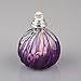 Anddas Set of Crystal Glass Fragrance Diffuser Effusion Oil Lamp Gradient Purple Water Wave Design (100ml)