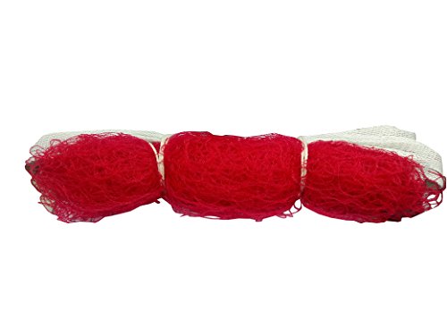WINART Mukta One Side Tape Nylon Badminton Net, Red