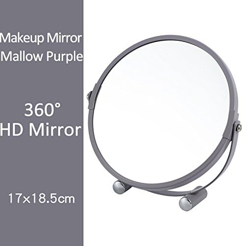 Lnxd Makeup Mirror HD Single Side Magnifying Table Mirror Bathroom Bedroom Princess Mirror Colorful Destop Mirror,Yellow