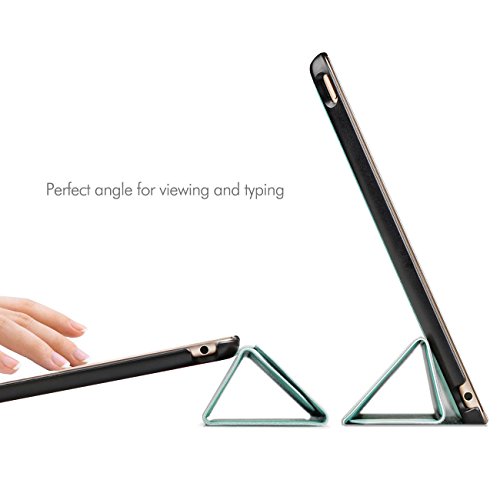 Inateck iPad Air 2 Hülle – Ultra Slim Ledertasche Smart Cover mit Magnetischer Auto Sleep Wake-up Funktion für iPad Air 2/ iPad 6. Generation, Grün - 5