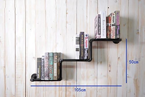 Wall Decoration Shelves LOIFT Retro American Water Pipe Bookshelves Industrial Wind Creative Racks Computer Desk Bookcase Wall Wall Hangers Rack Wall Mount Shelf