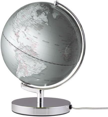 Emform TERRA LIGHT globe 25cm with an energy-saving lamp Silver